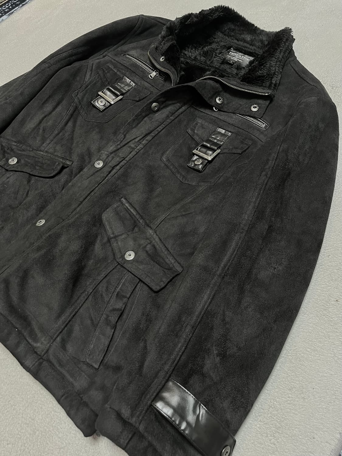 THRUXTON v-kei mood 스웨이드 무스탕 자켓 상품이미지2