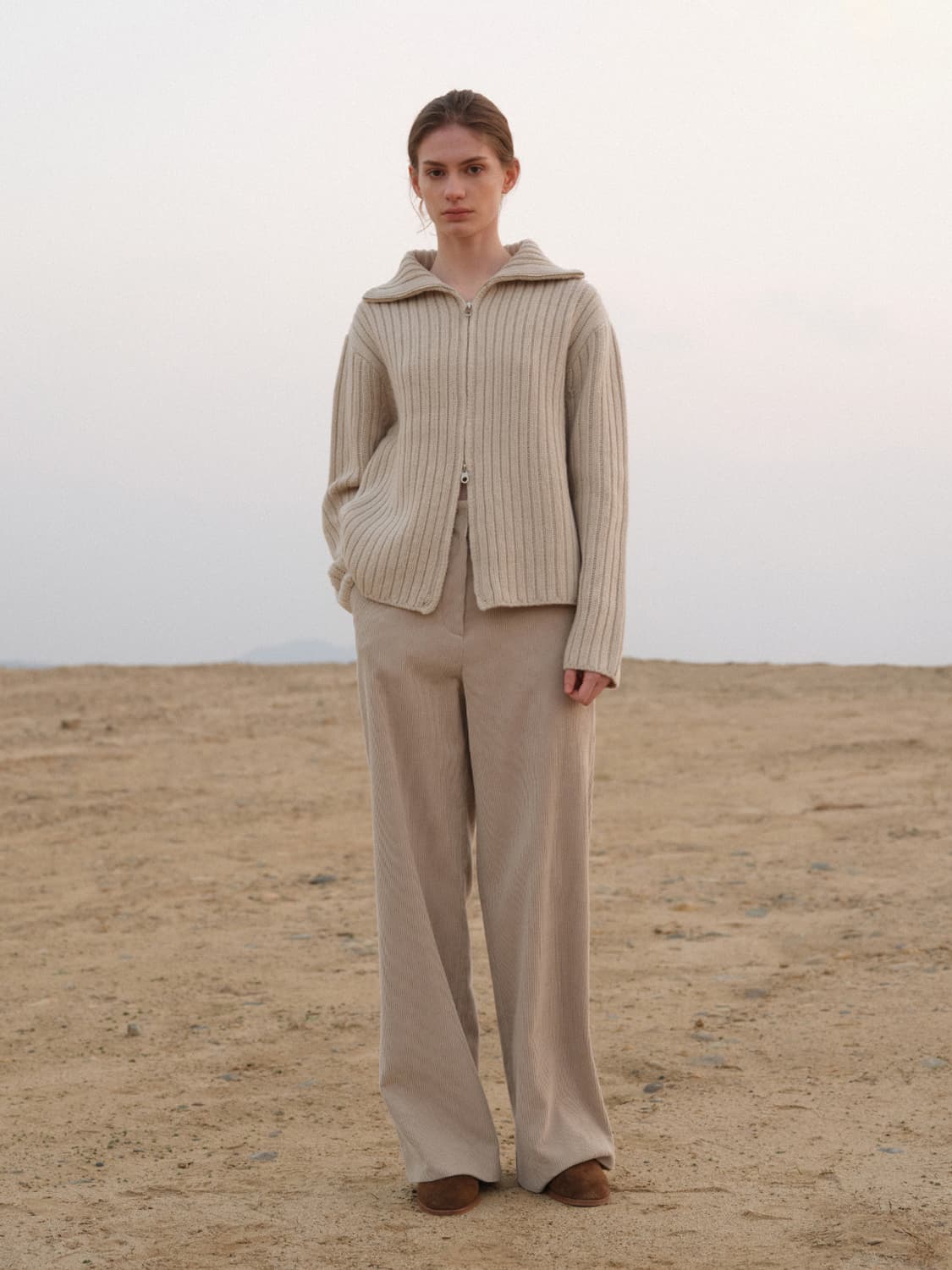 모이아 Moia zip up turtle cardigan 상품이미지3
