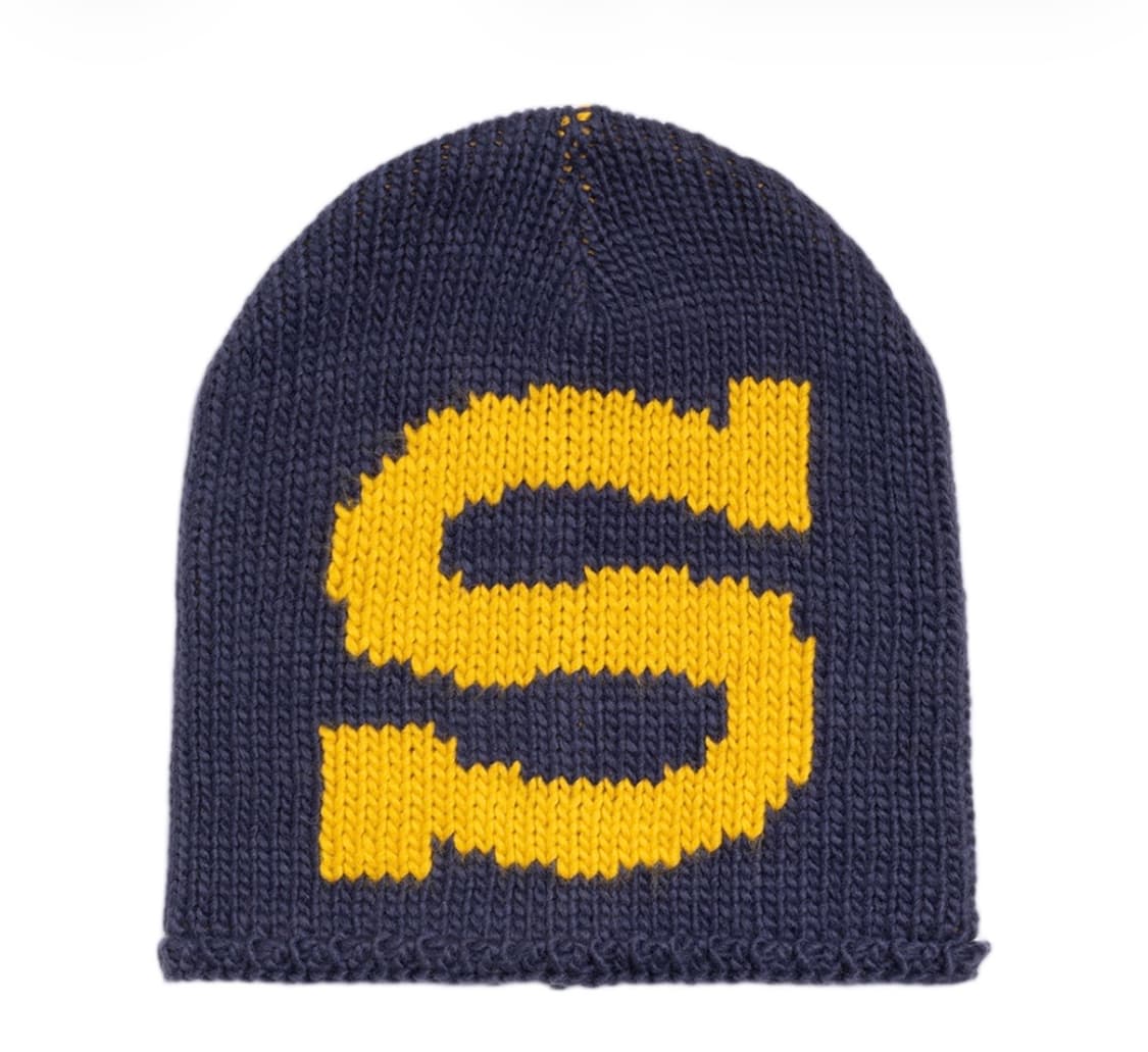 스투시 니트 스컬캡 벌리 S 네이비 상품이미지1