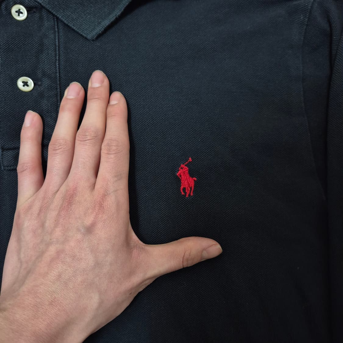 폴로 랄프로렌 스몰포니 커스텀 슬림핏 긴팔 카라티 L(100) 상품이미지4