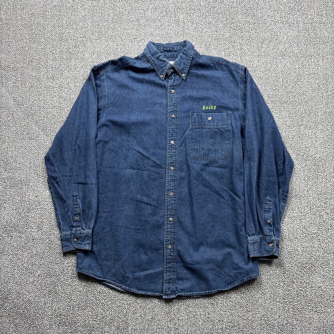 랭글러 USA 00s 자수 워크 데님 셔츠 상품이미지2