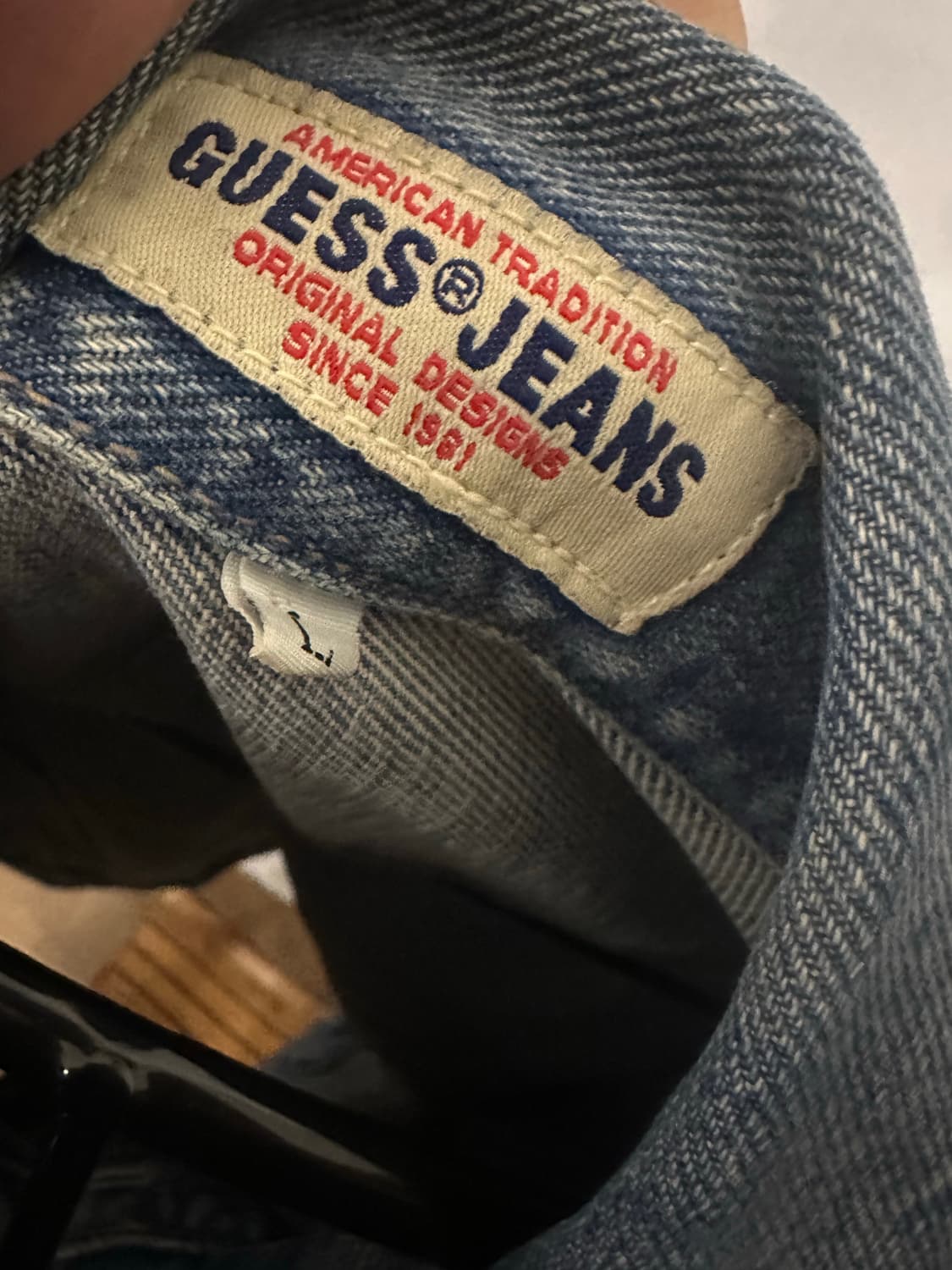 M)게스 청자켓 made in usa 상품이미지4