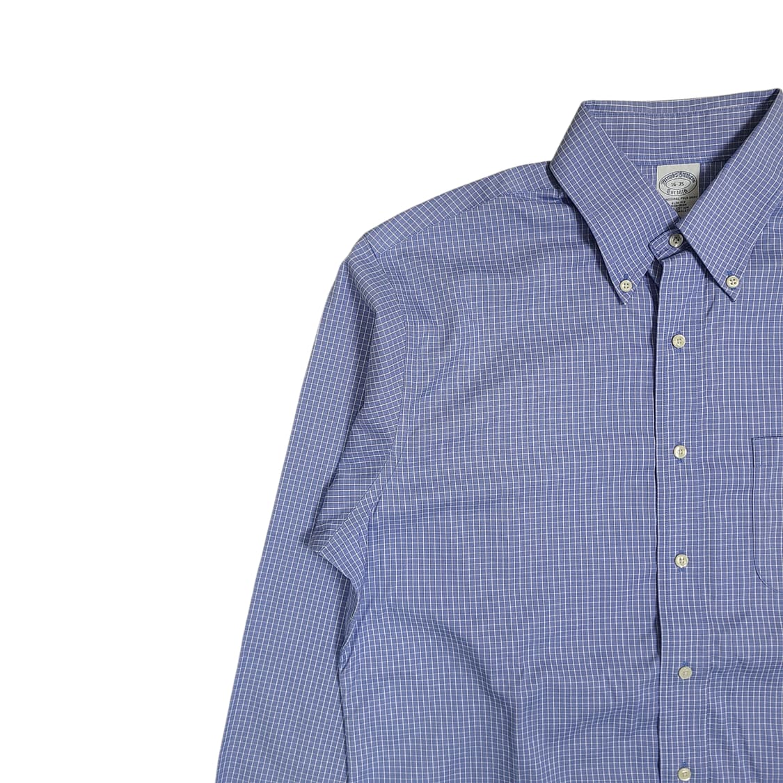 Brooks Brothers Blue Micro Check Shirt 상품이미지2