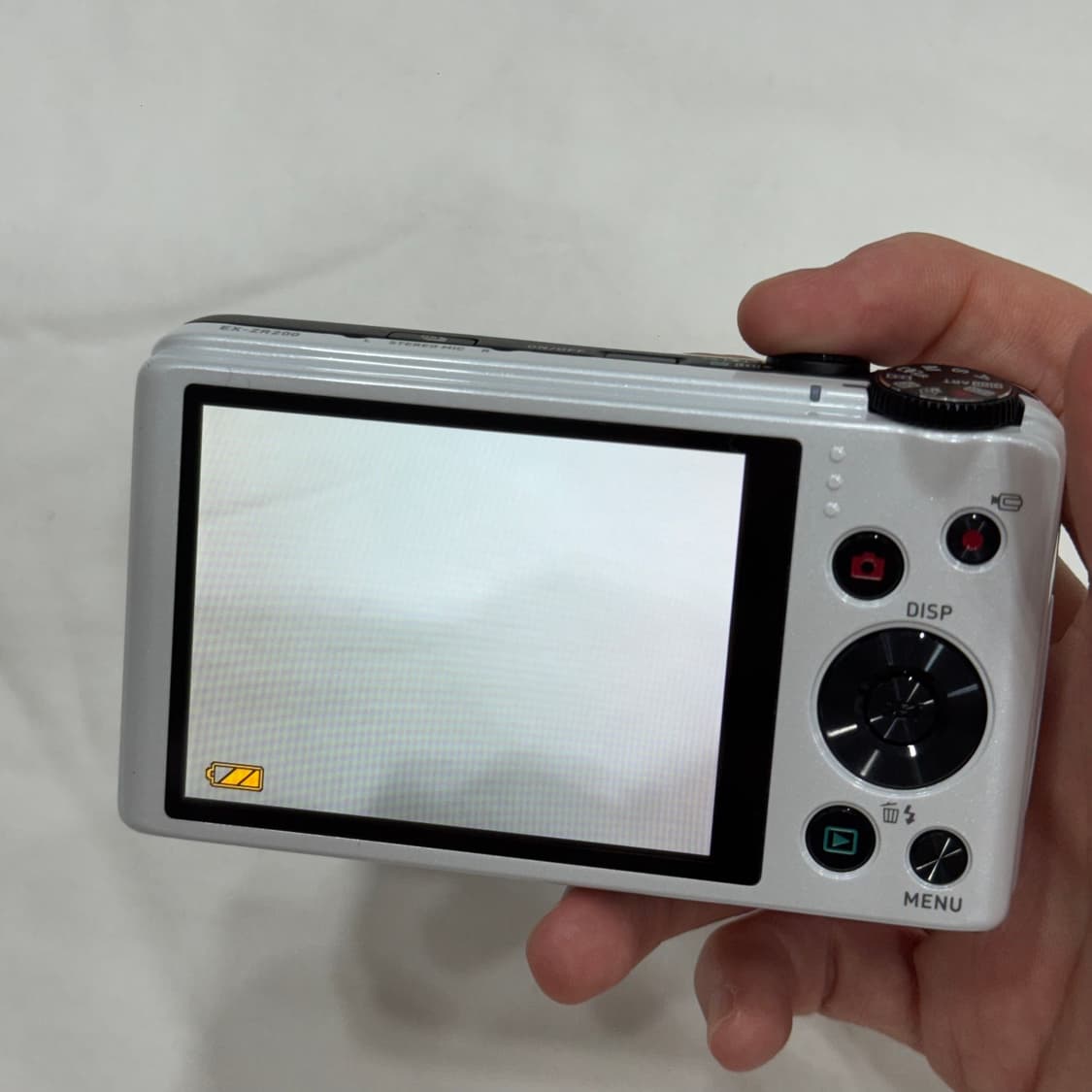 작례⭕️ 카시오 엑슬림 Casio Exilim EX-ZR200 화이트 디 상품이미지9