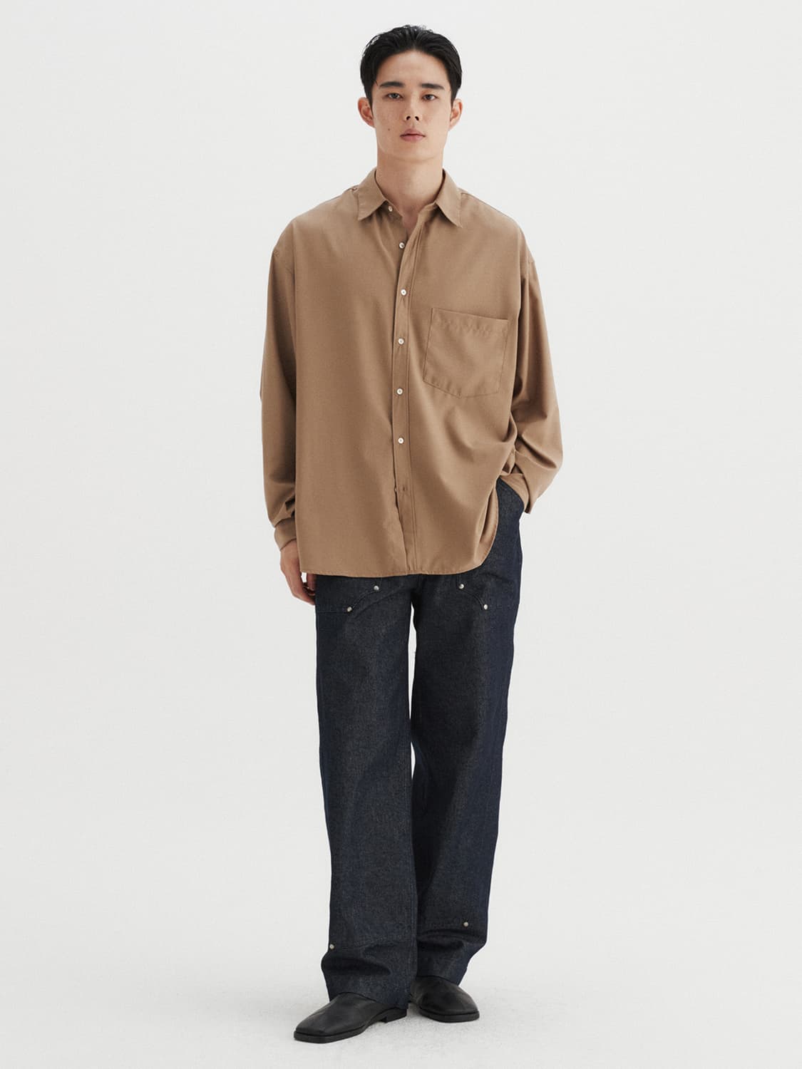 르마드 엘레강트 포켓 셔츠 브라운 3 사이즈 상품이미지3