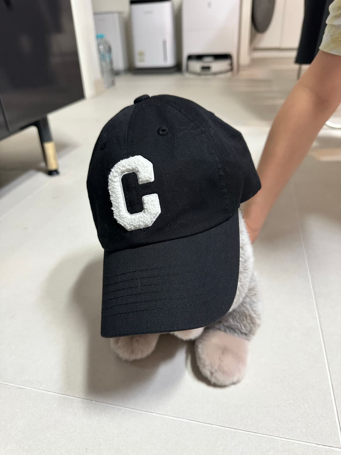 커버낫 스탠다드 핏 C로고 B.B 캡 블랙 (FREE) 상품이미지1