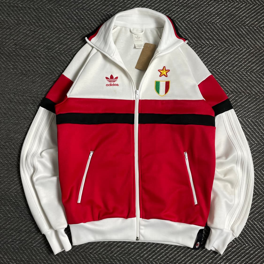 아디다스 09-10 AC밀란 배색 트랙탑 져지o 4882 상품이미지1