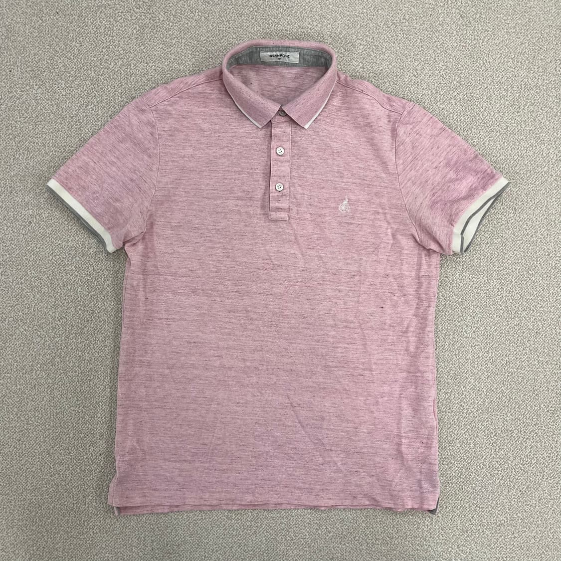 100 빈폴 린넨 반팔 카라 티셔츠 0225M1 상품이미지1