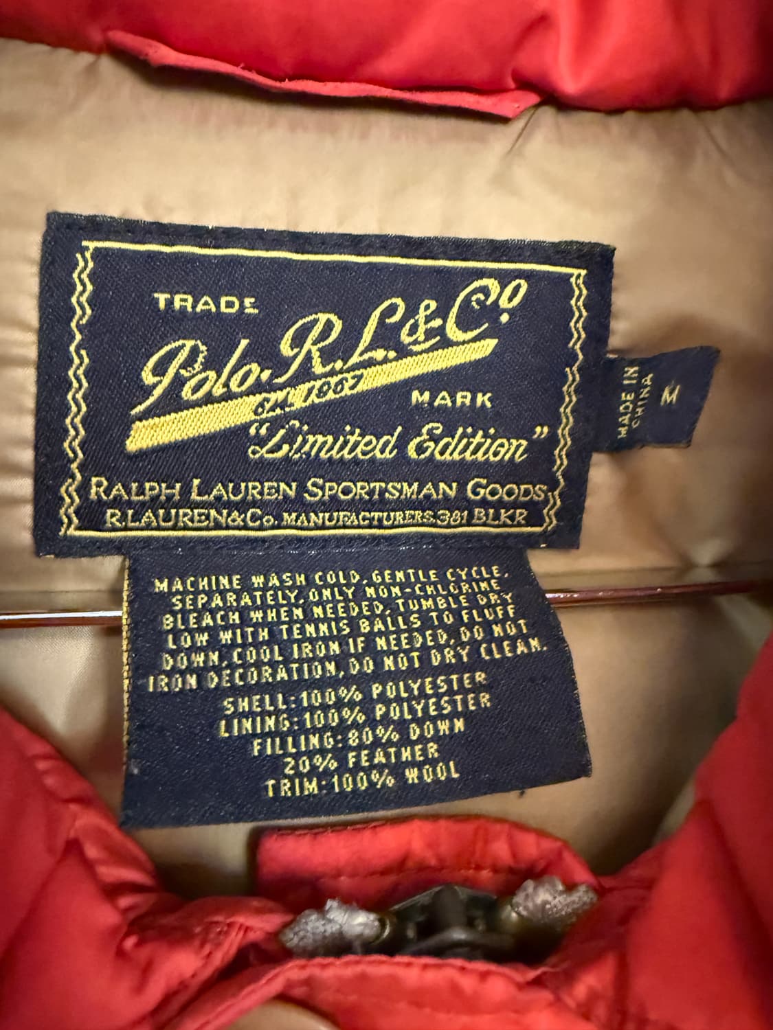 폴로 랄프로렌 유콘 패딩 M 상품이미지2