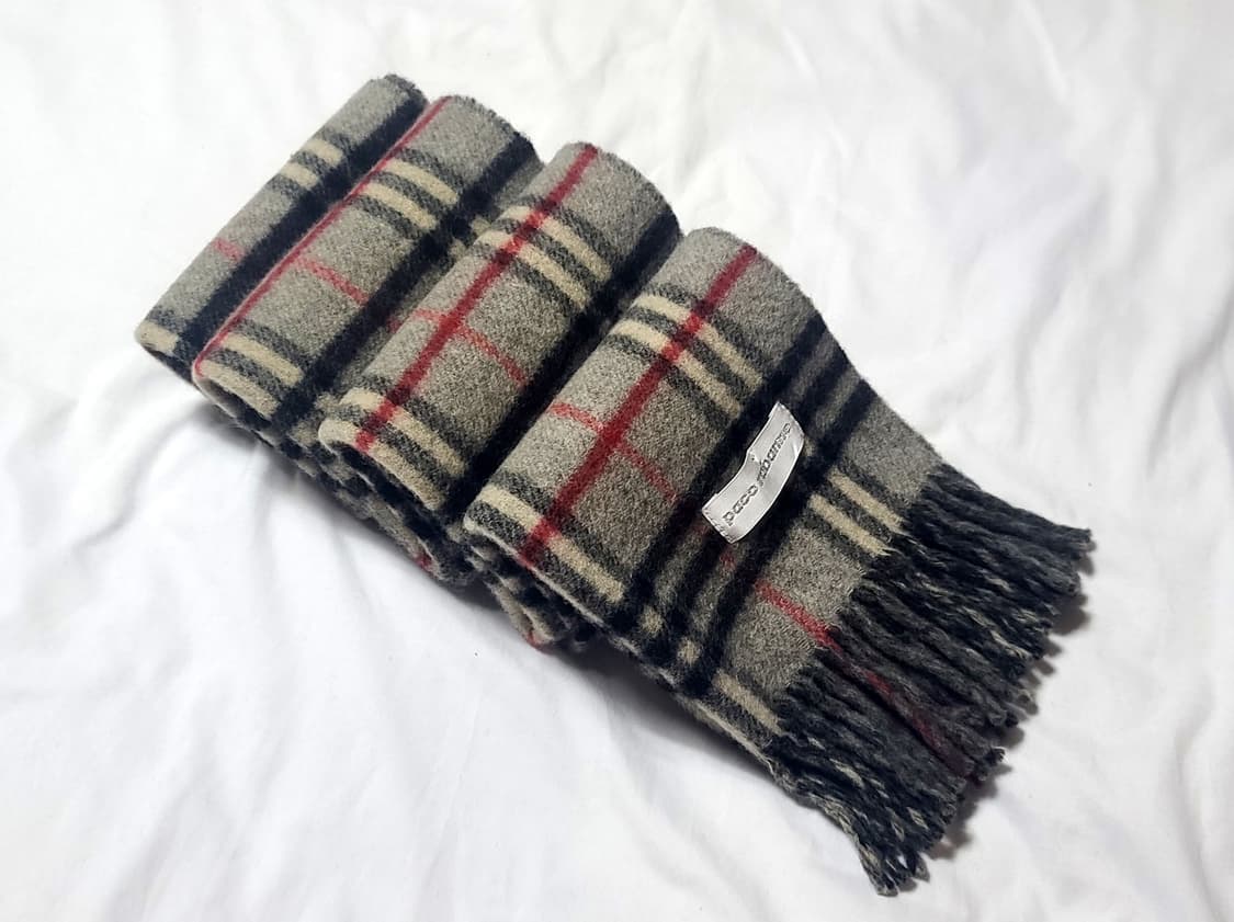 Paco Rabanne 파코라반 타탄체크 양면 울머플러 상품이미지2