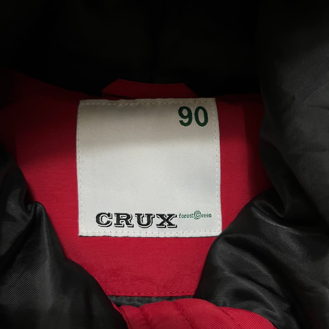 크룩스 포레스트 그린 덕다운 후드 패딩 점퍼 [딥 레드] S/90 상품이미지5