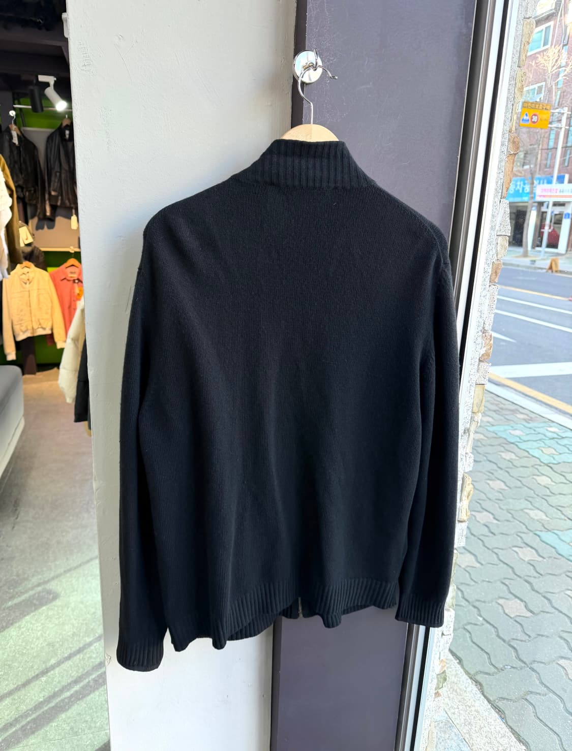 .L/ 페라가모 스웨이드 캐시미어 니트 집업 상품이미지9