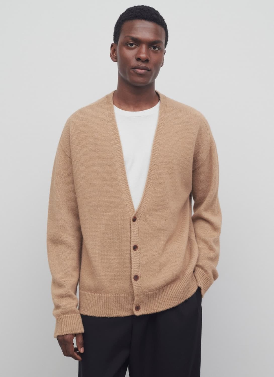 더로우 sheldon 가디건 카멜 s 상품이미지3