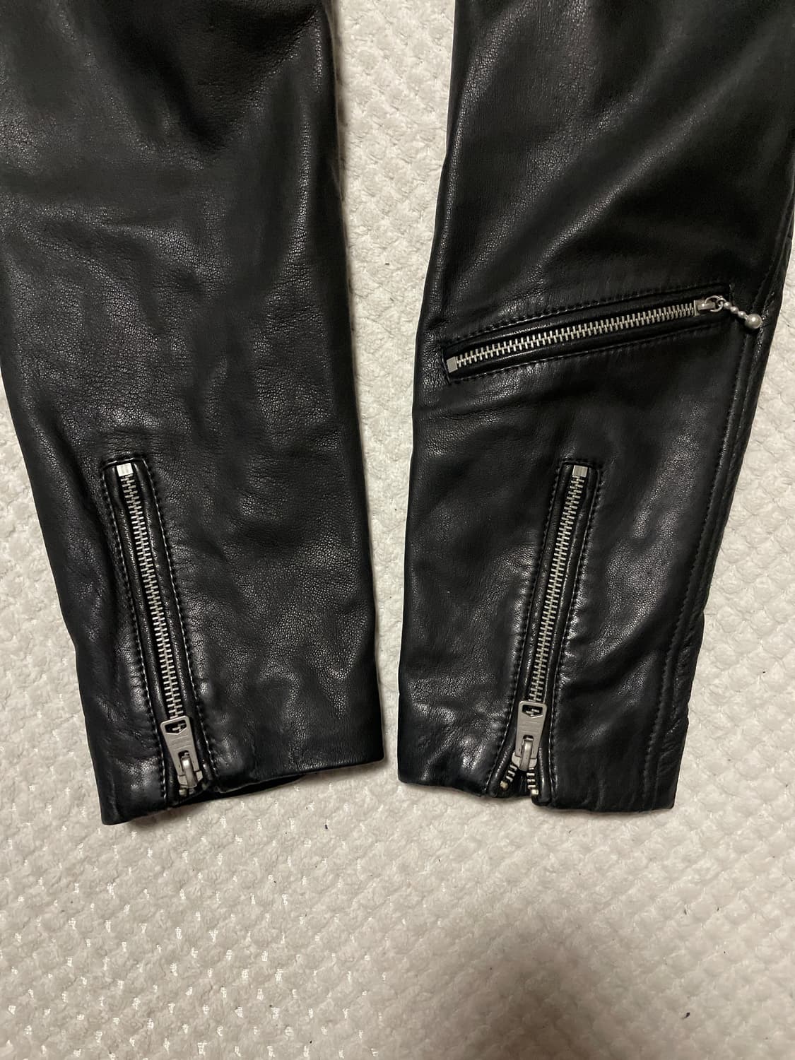 ALL SAINTS 웨스턴 무드 2WAY 양가죽 클라인 바이커 레더  상품이미지7