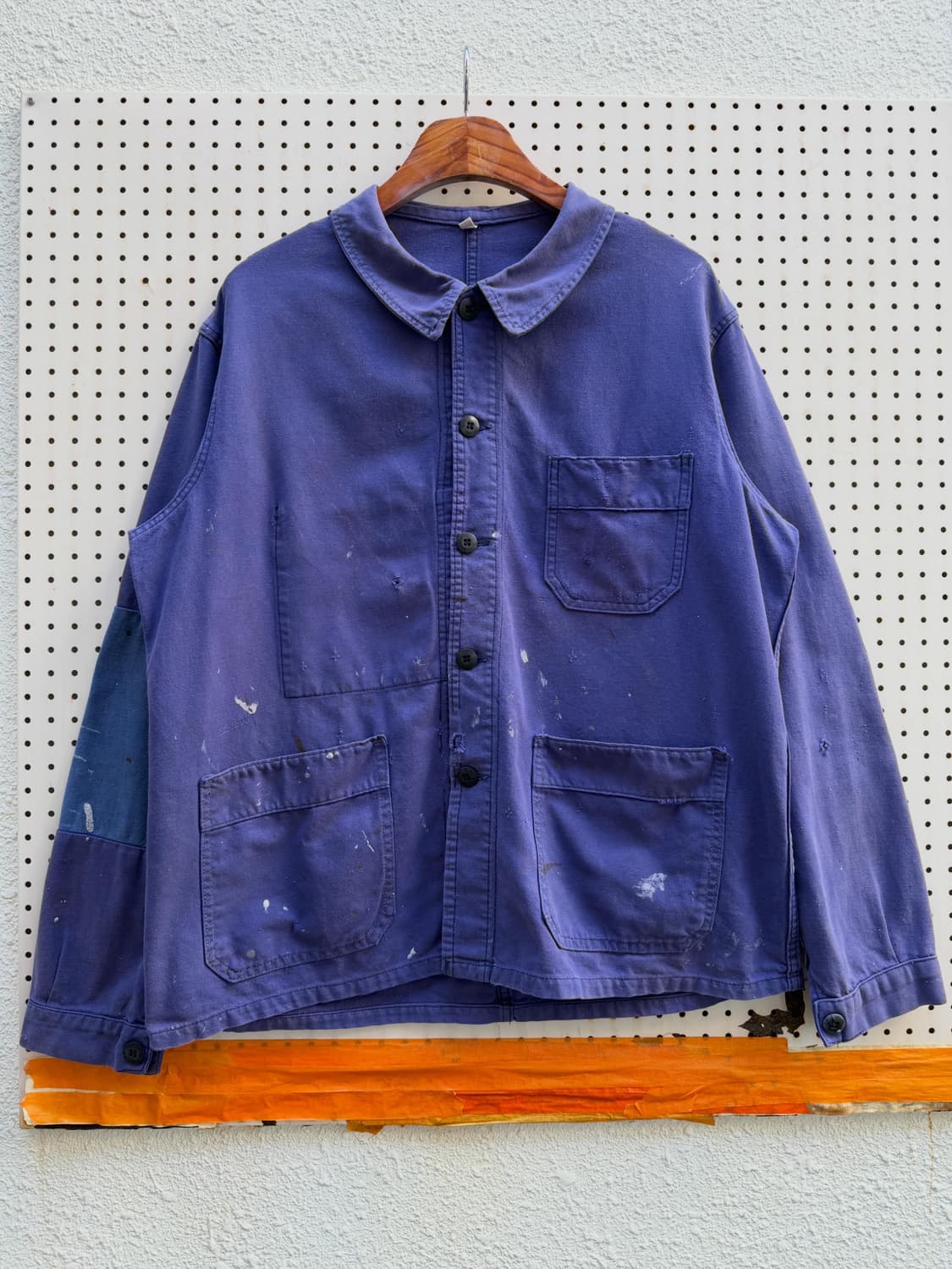 50s OLD MODEL ROUND COLLAR 올드모델 프렌치워크자켓 상품이미지1