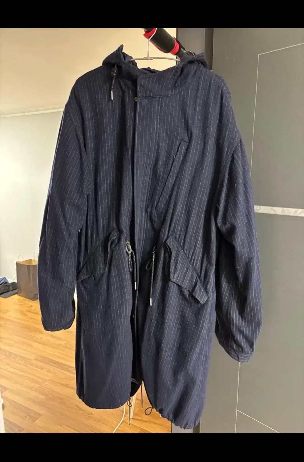 이스트로그 핀초크 네이비 m65 피시테일파카 M~L 상품이미지1