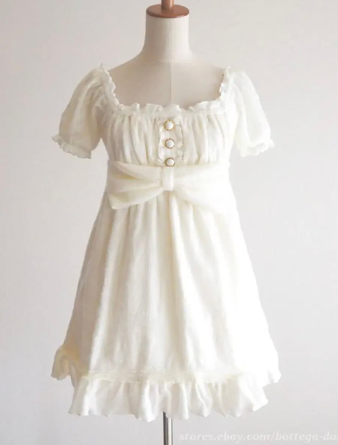 liz lisa 아이보리 리본 히메갸루 원피스 상품이미지1