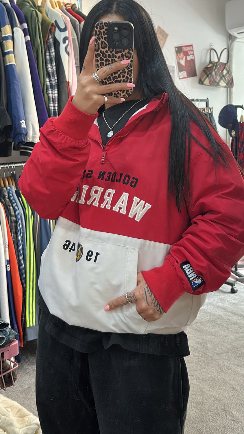 NBA 골든스테이트 워리어스 아노락 자켓L 상품이미지3