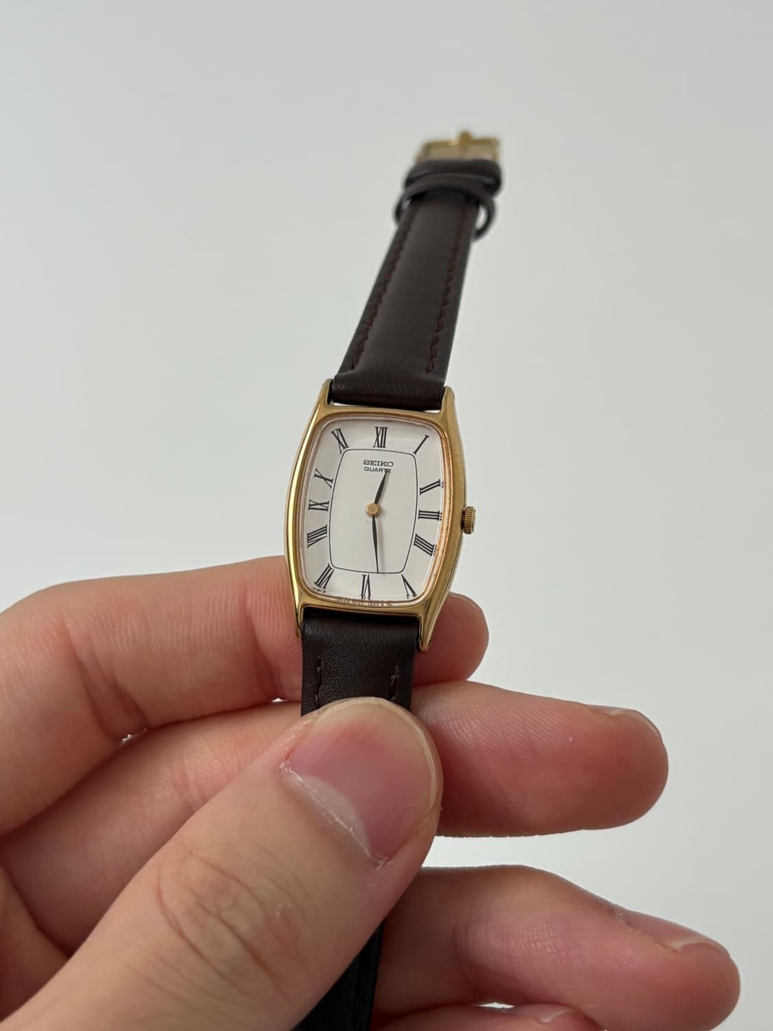 80s roman index gold tank ladies quartz 상품이미지2