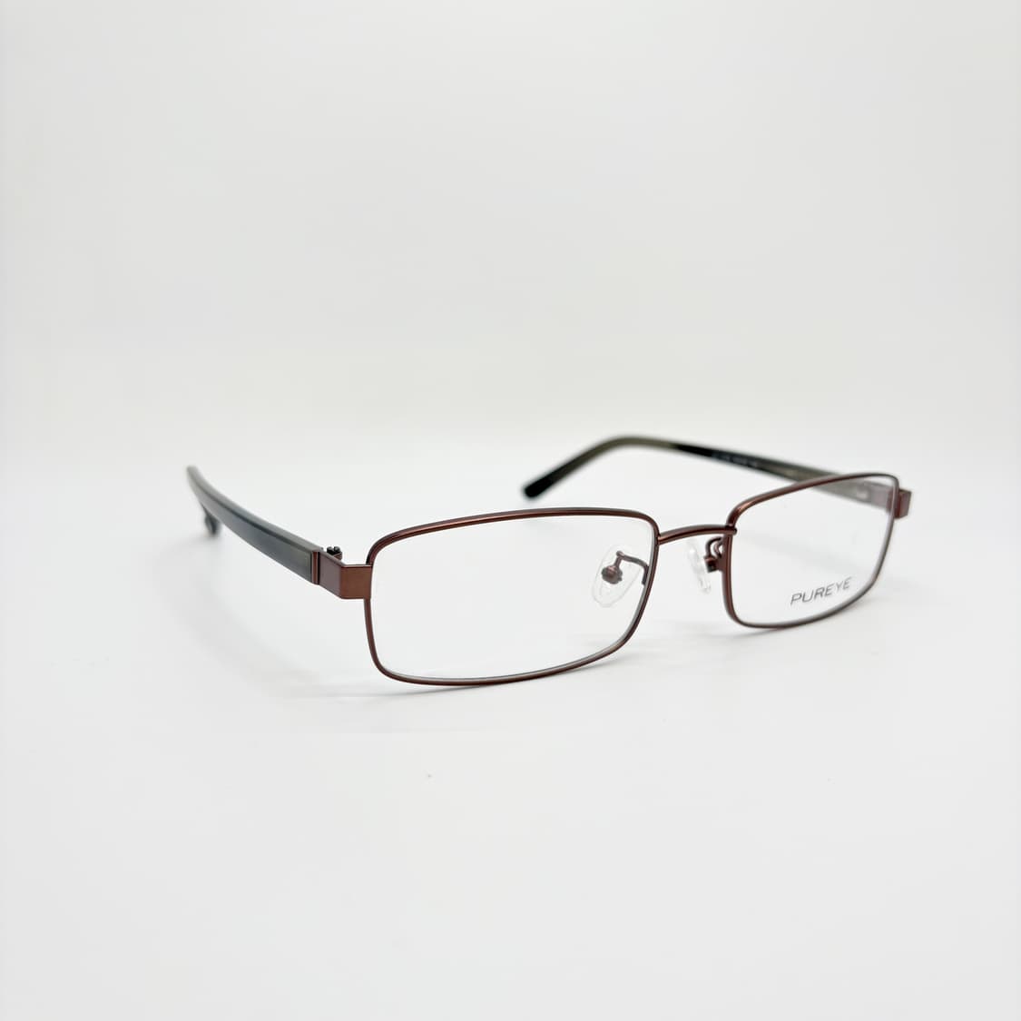 PUREYE 브라운 슬림 스퀘어 메탈테 상품이미지2