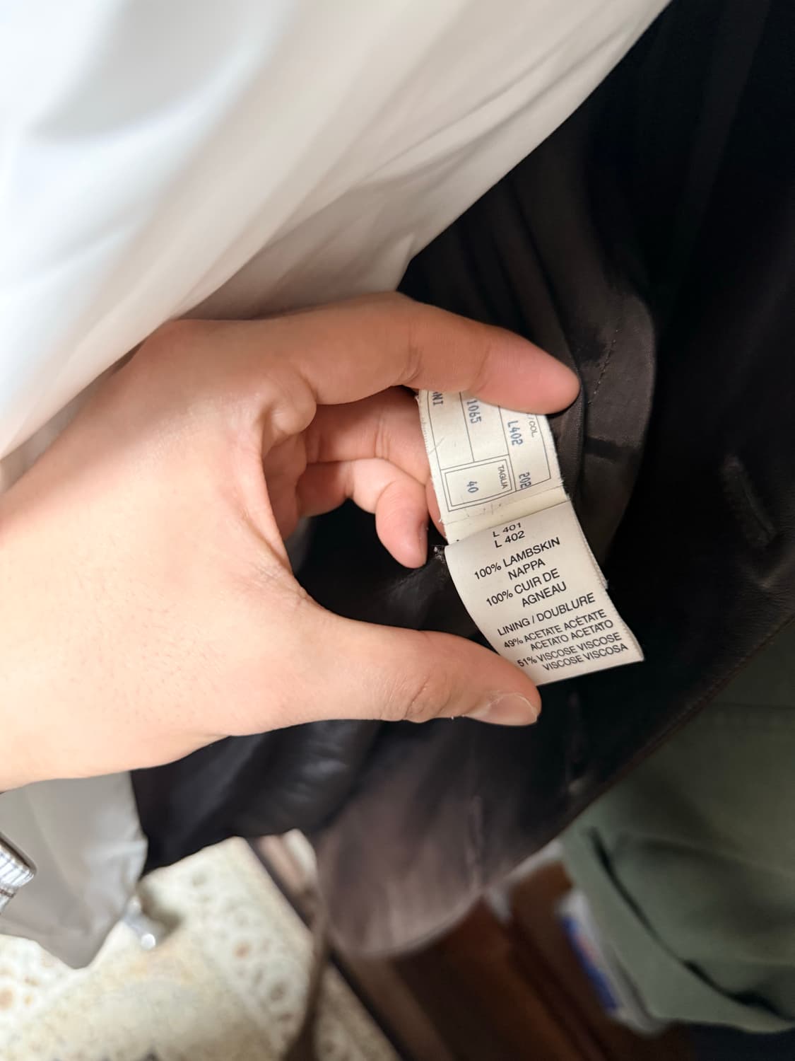 아르마니 꼴레지오니 레더자켓 40사이즈 상품이미지8