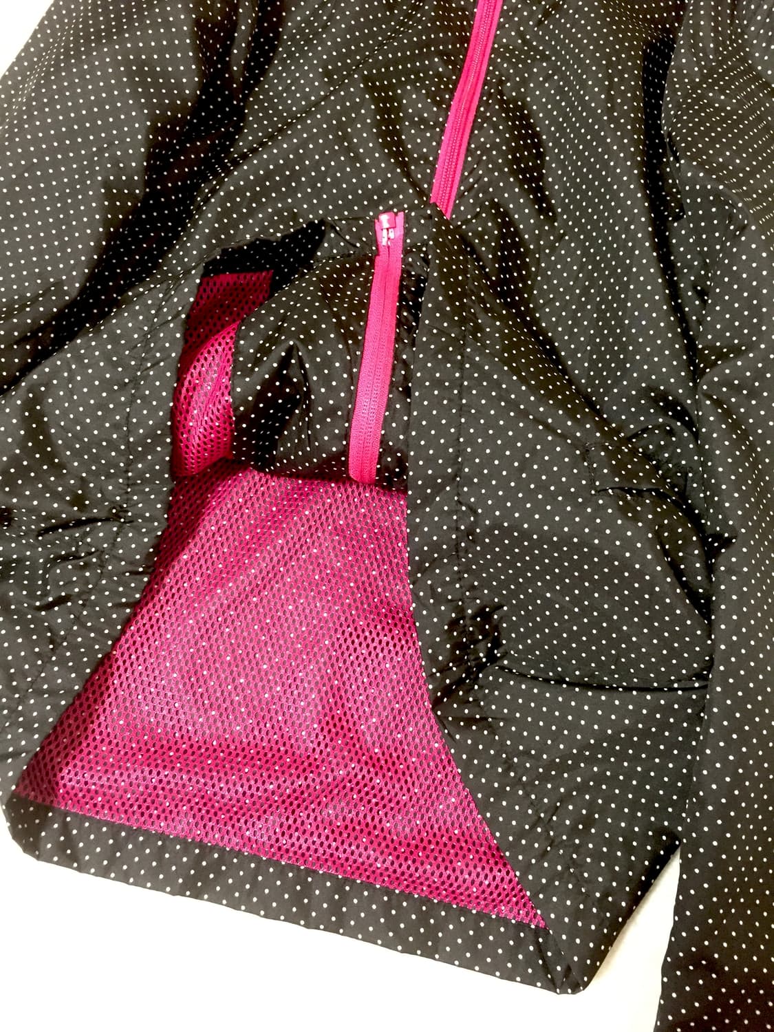 빈티지 스포티 블랙 도트 바람막이 상품이미지3