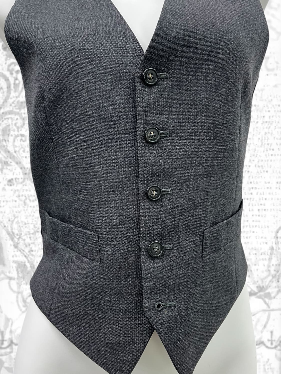 tailored vest looks like office girl 상품이미지5