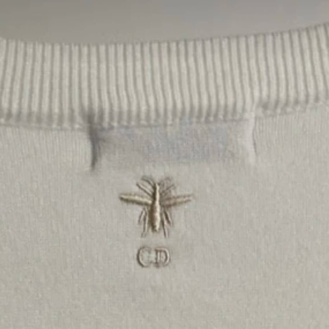 크리스챤 디올 비 자수 니트 아이보리 상품이미지4