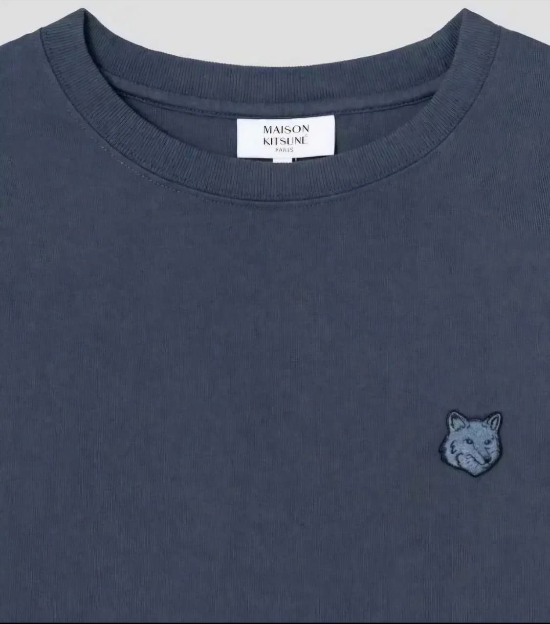 메종키츠네 그레이 폭스  롱슬리브 블랙/네이비 큐알인증 수입제품 상품이미지5