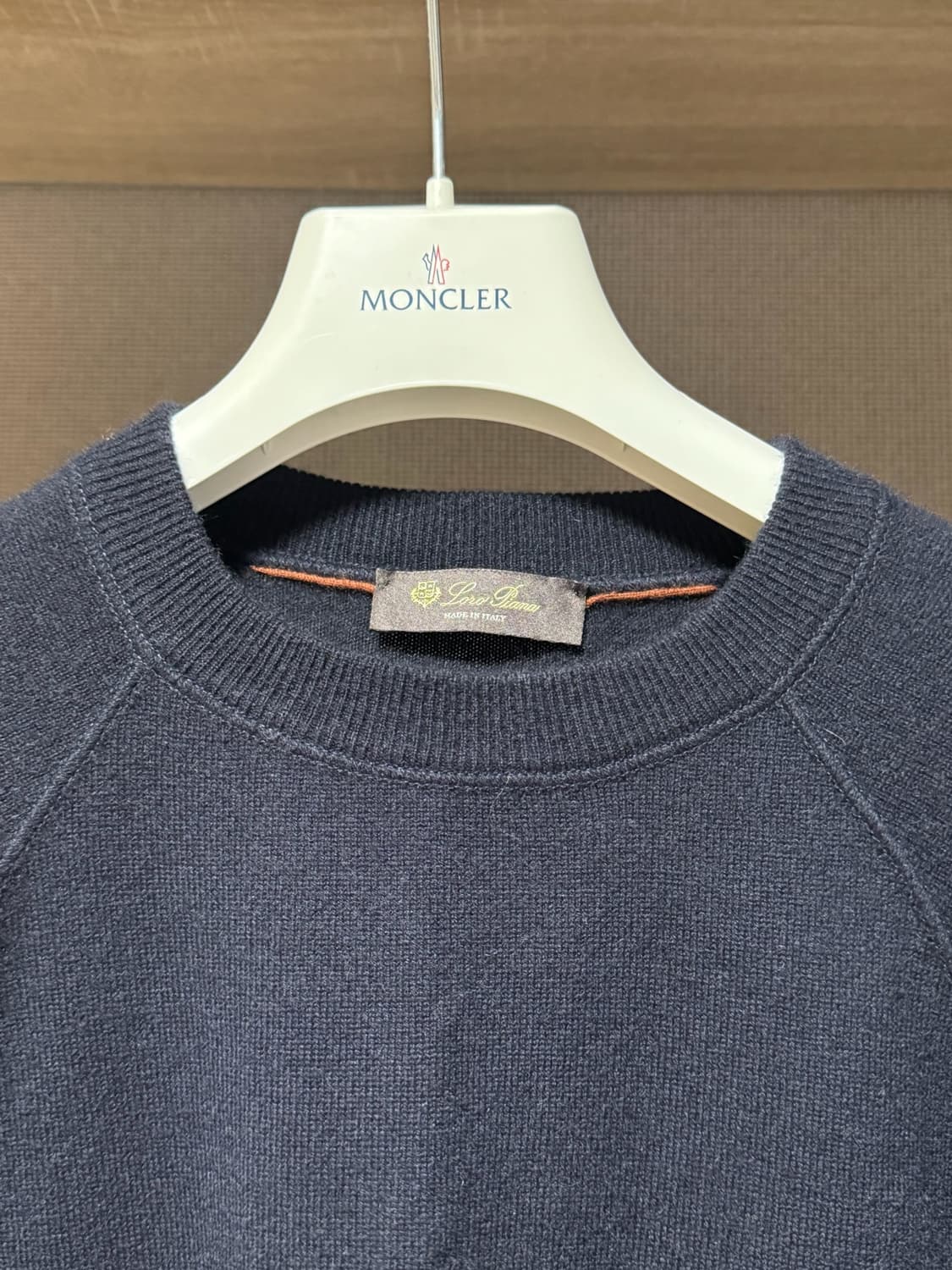 로로피아나 캐시미어 니트 네이비 48 (100) 상품이미지4