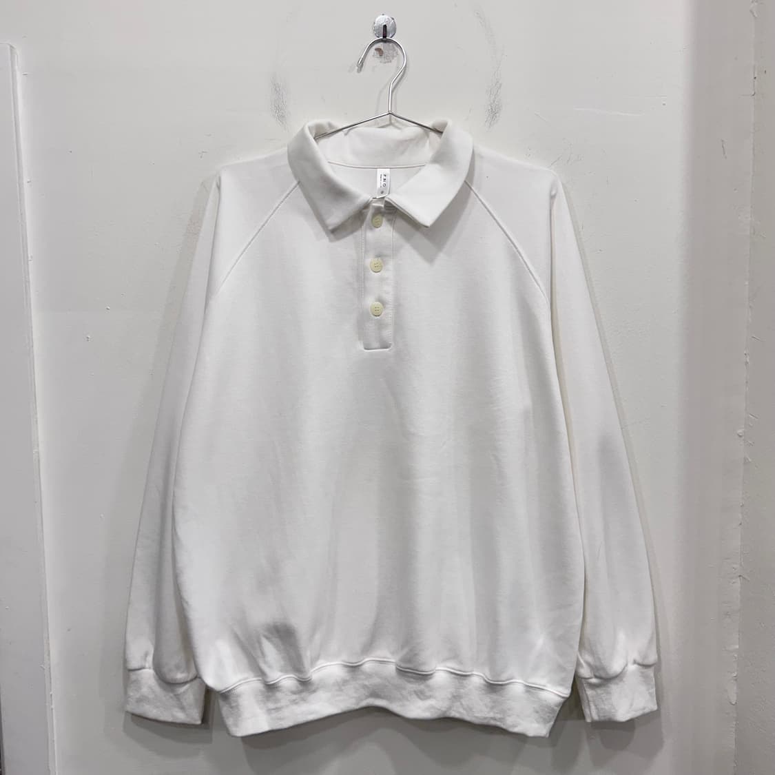 피노 래글런 헤비코튼 카라 럭비 맨투맨 상품이미지2