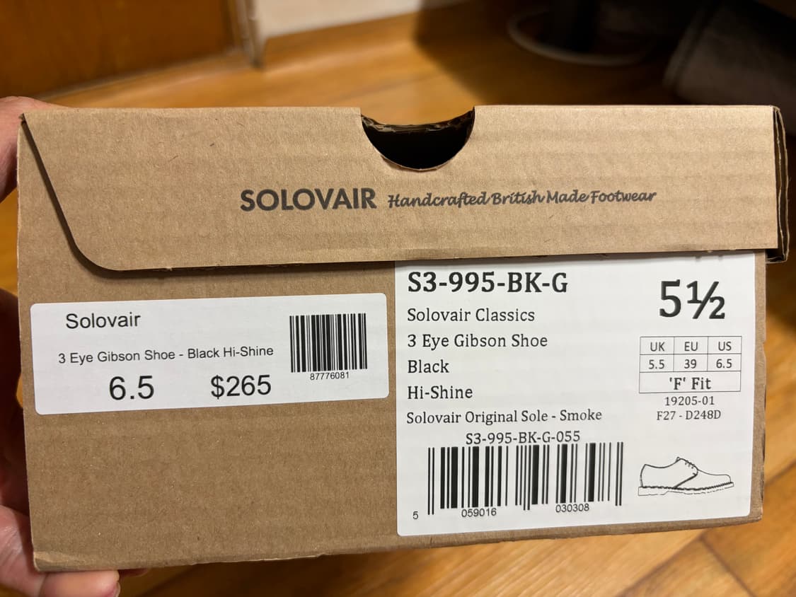 솔로베어 solovair gibson 블랙 250 상품이미지5