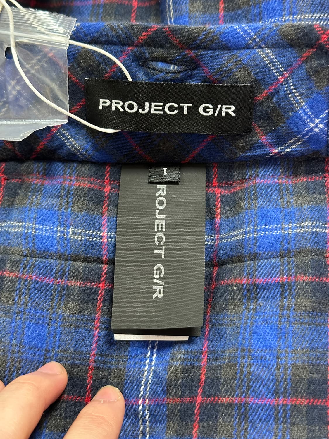 (1) 프로젝트gr 리버시블 패디드 체크셔츠 네이비 상품이미지4