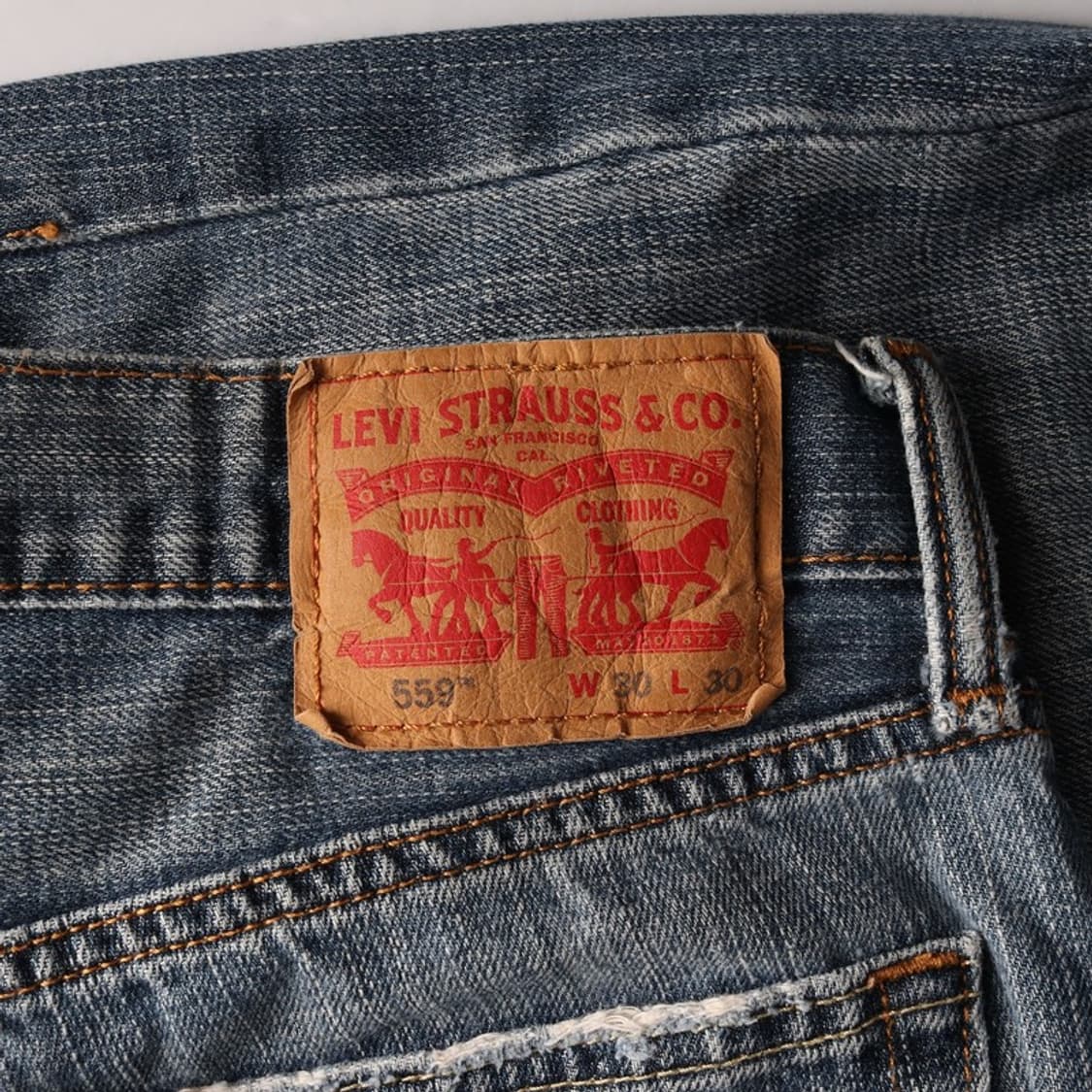 리바이스 559 릴렉스 스트레이트 중청 데님 팬츠 30 상품이미지5
