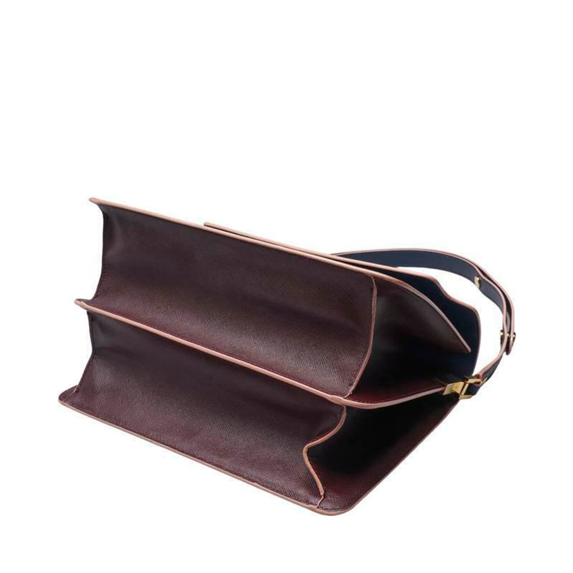 (중고) 마르니 네이비 사피아노 트렁크 탑 핸들 토트백 상품이미지3