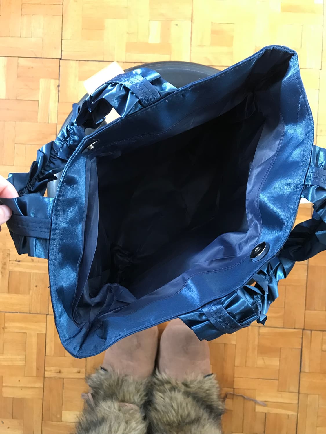 vintage frill navy bag 상품이미지3