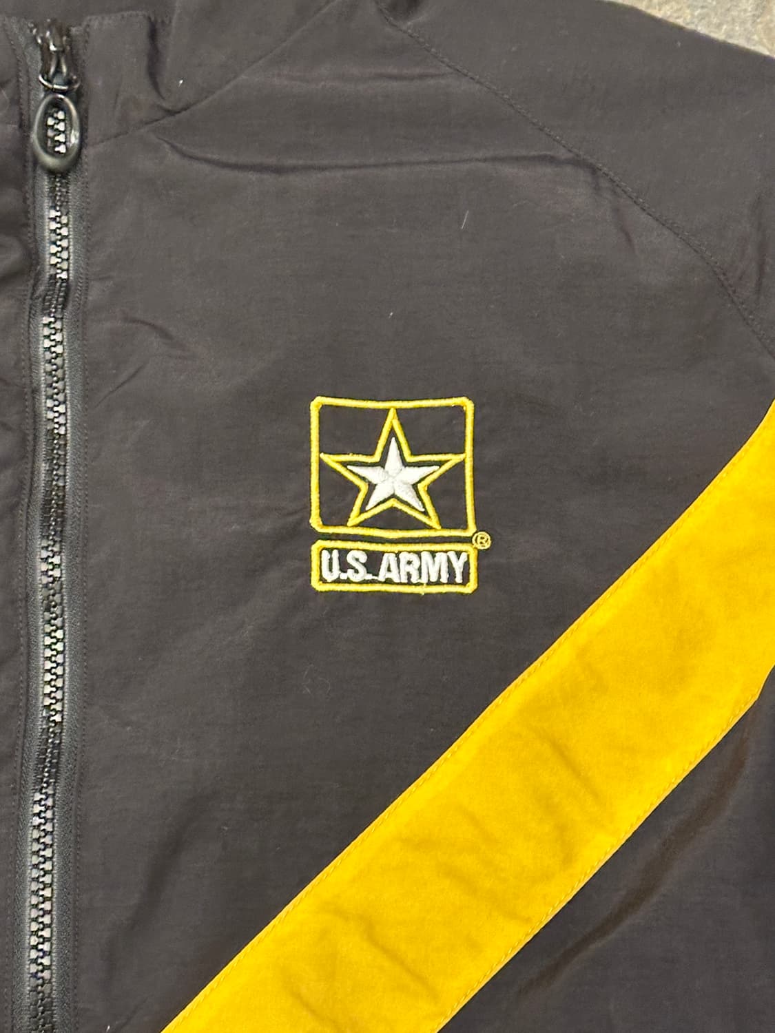 US ARMY 블랙 바람막이 자켓 M 상품이미지3