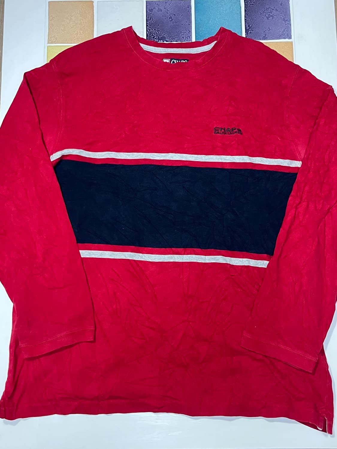 Chaps Ralph Lauren 레드 롱슬리브T 상품이미지5