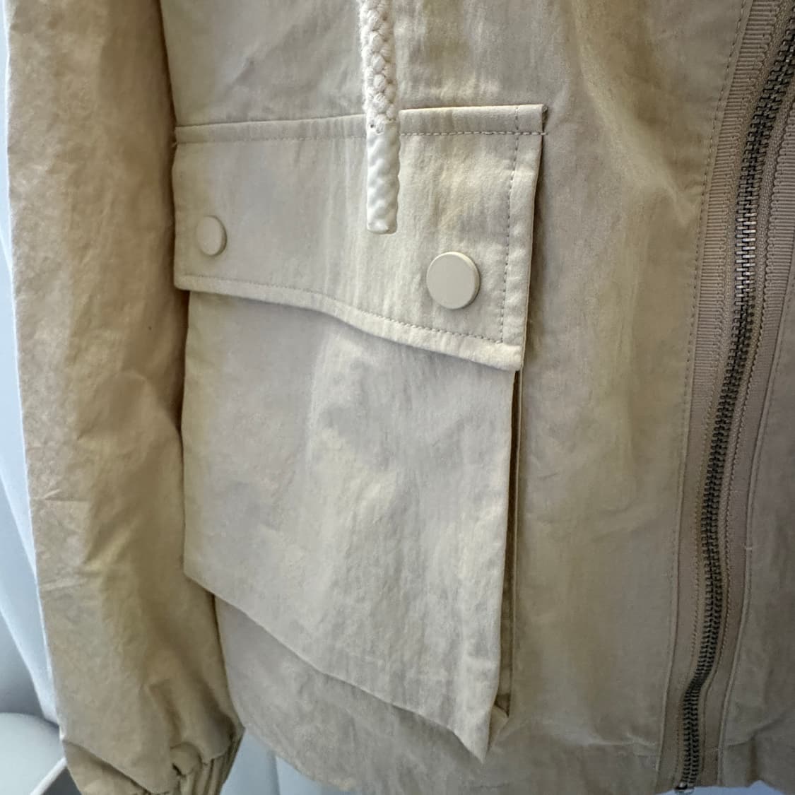 ZARA 미사용 여자 크롭 바람박이 후드자켓 상품이미지7