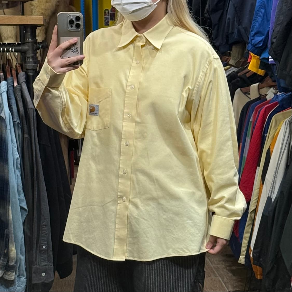 [HI] 칼하트 긴팔셔츠 옐로우  상품이미지4