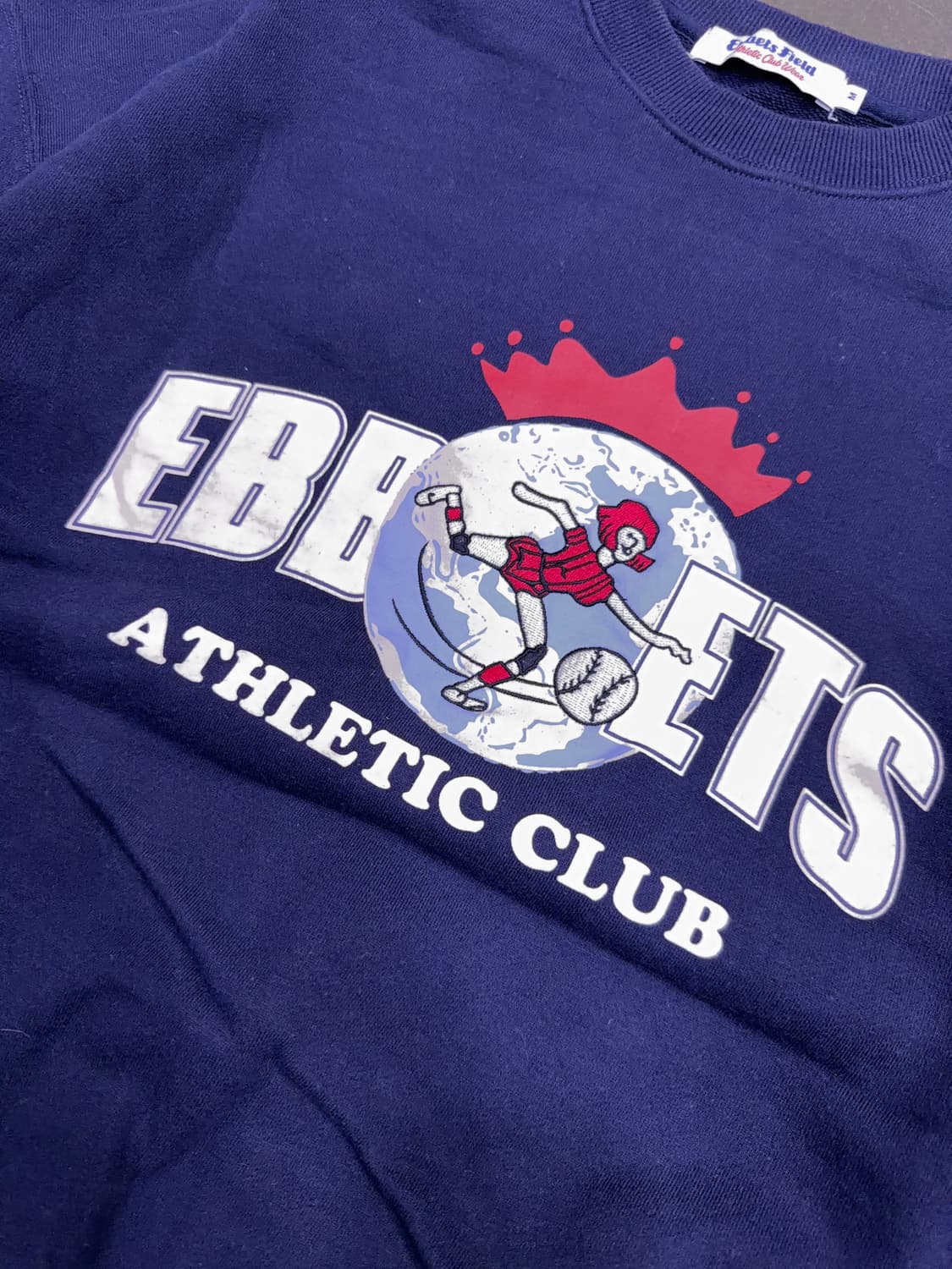 이벳필드 어센틱 클럽 자수 맨투맨 스웻셔츠 네이비 M 상품이미지4