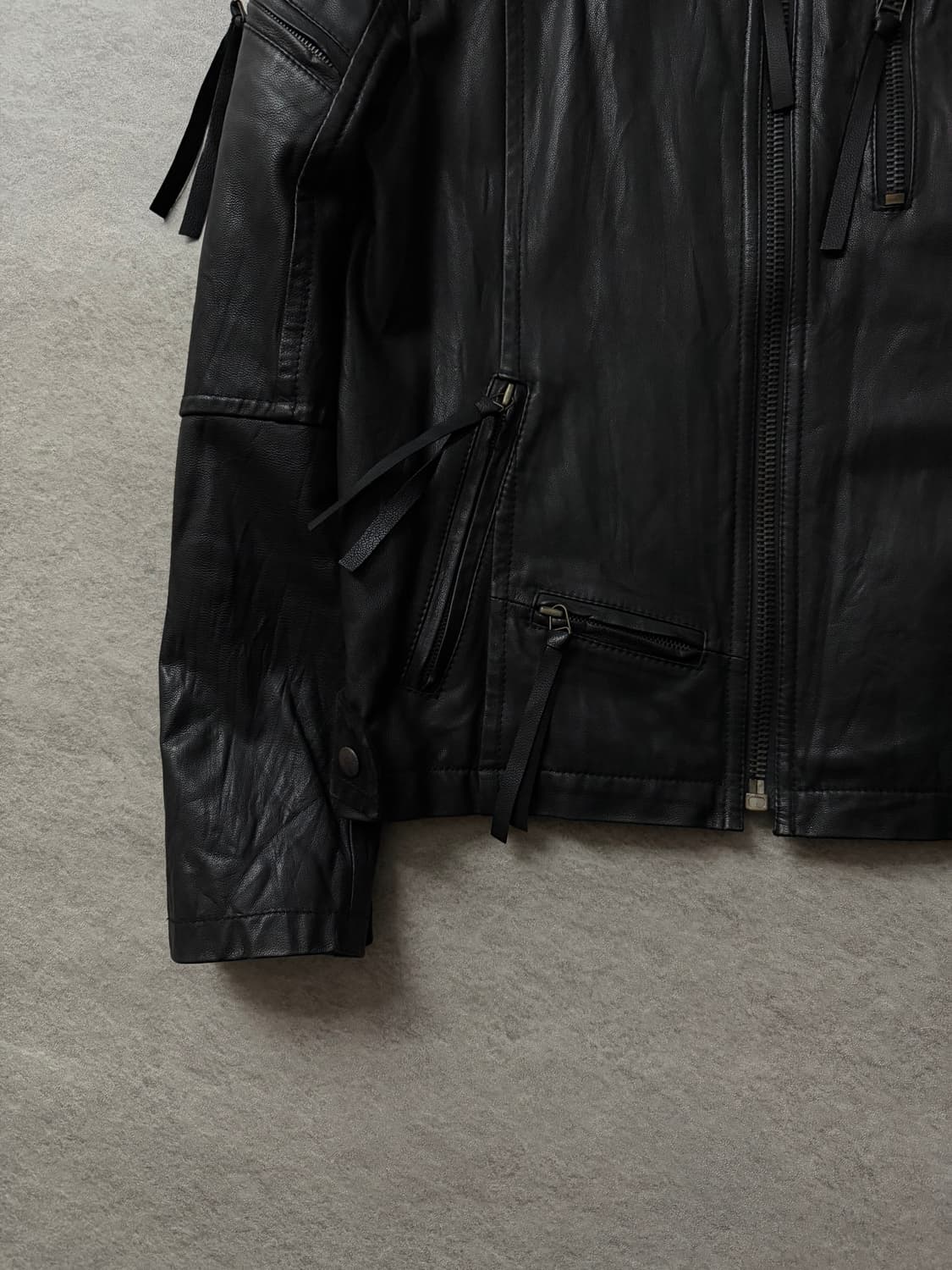 버카루 램스킨 레더 자켓 상품이미지5