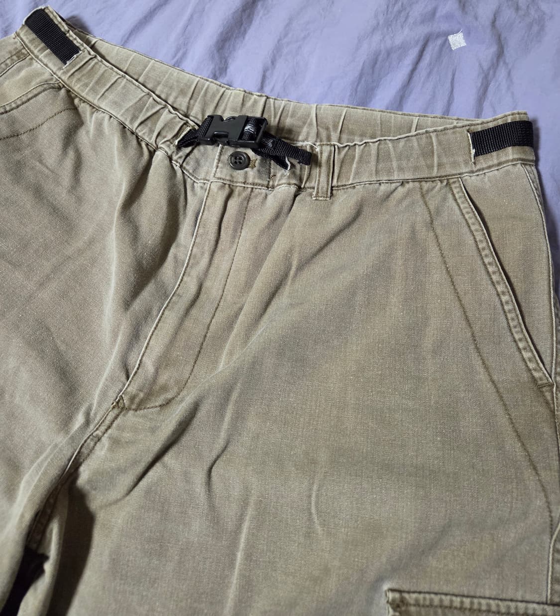 반스 밴딩 쇼츠 빈티지 카키 L 상품이미지2