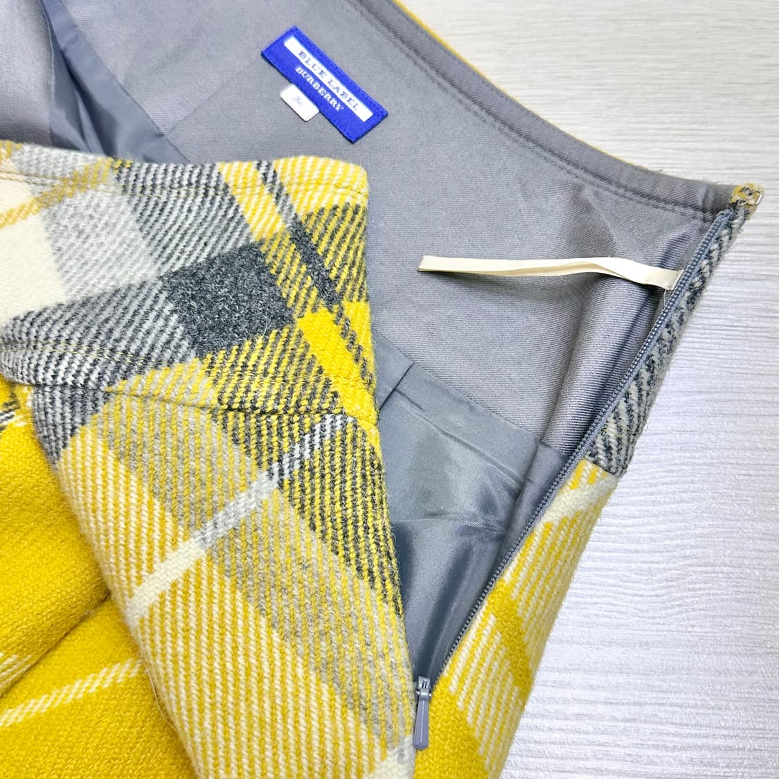 버버리 블루라벨 울 체크 스커트 상품이미지4