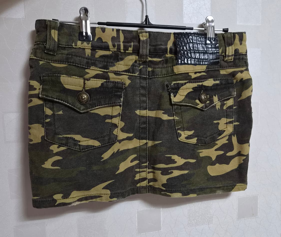빈티지 카모 미니 스커트 상품이미지3