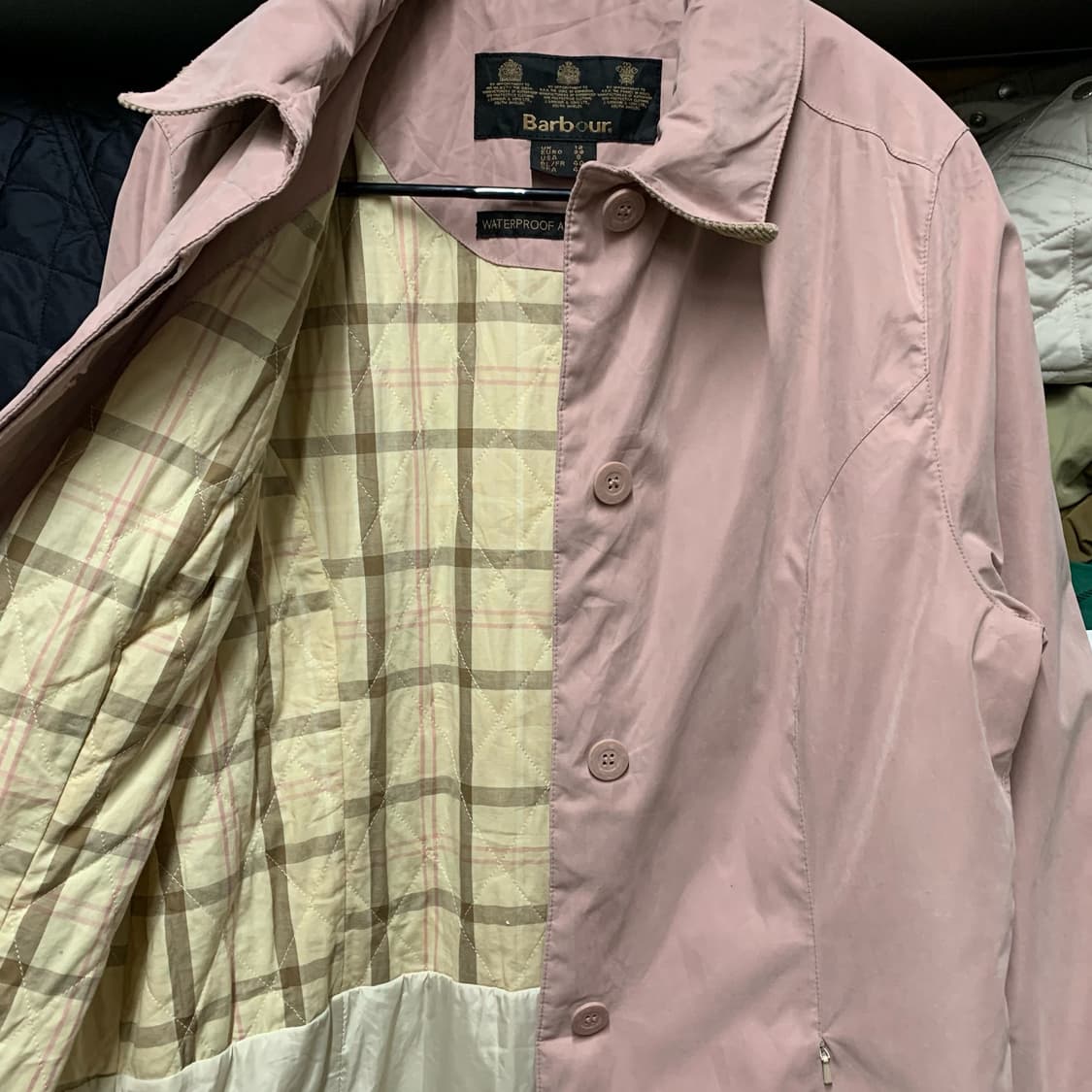 [L/WOMEN] 바버 샤워푸르프 버튼다운 코트 상품이미지4