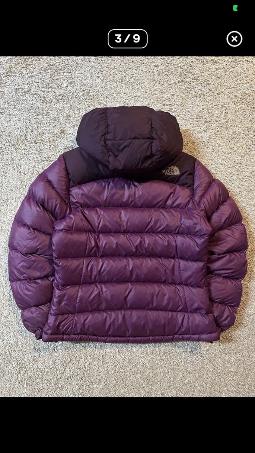 (택포) 노스페이스 보라색 경량패딩 상품이미지4