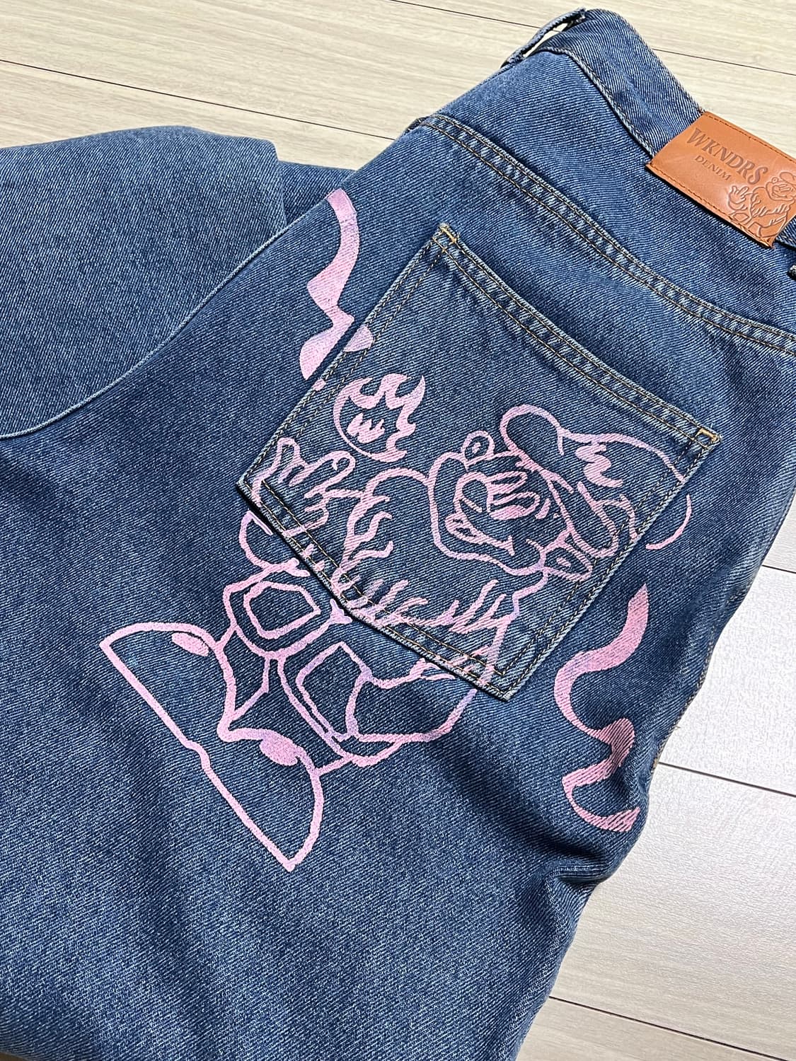 위캔더스 페인팅 데님 M 상품이미지1