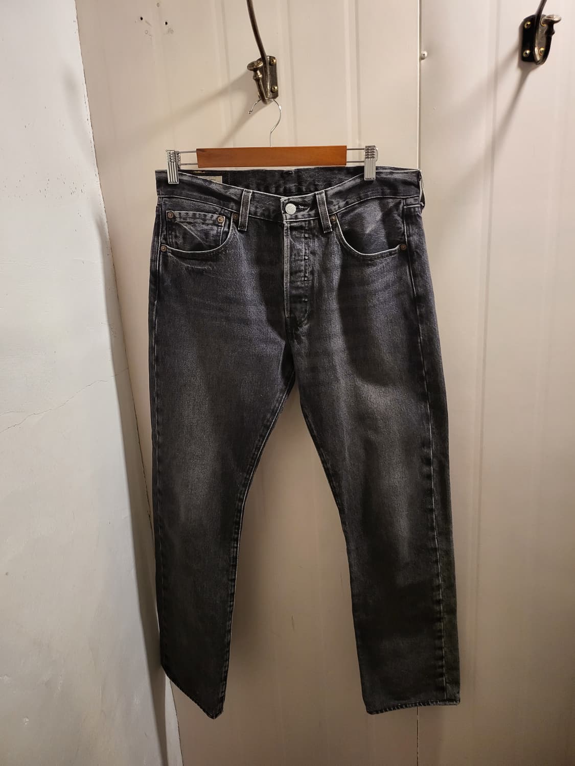 리바이스 501 프리미엄 흑청 데님 W31 L32 상품이미지1