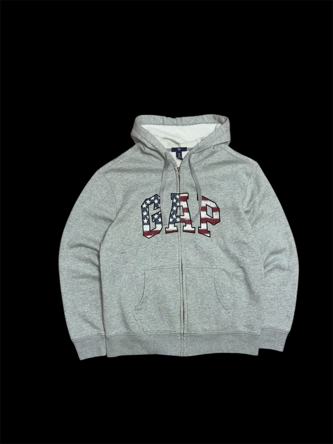 gap 갭 성조기 로고 후드 집업 상품이미지3